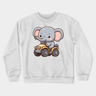 Cute elephant ATV Crewneck Sweatshirt